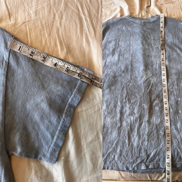 NWOT TLC Don’t Go Chasin’ Waterfalls 90s Graphic Tee M Grey Tie-Dye - Picture 7 of 8